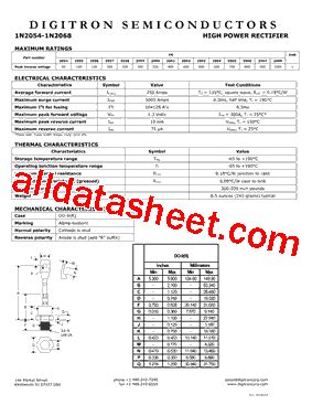 N Datasheet Pdf Digitron Semiconductors