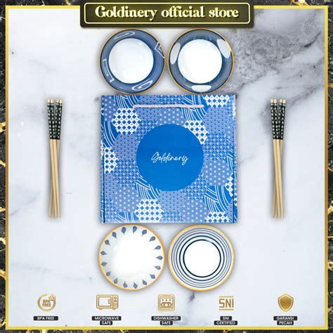 Jual Goldinery Hampers Mangkuk Keramik Dan Dan Sumpit Set Souvenir