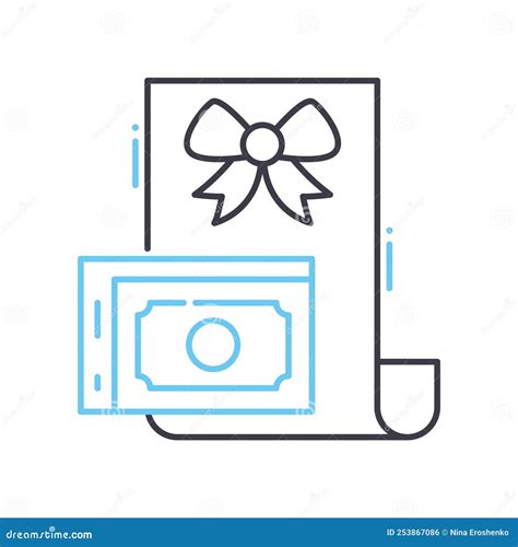 Grant Line Icon, Outline Symbol, Vector Illustration, Concept Sign ...