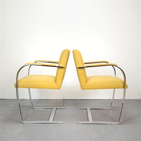 Pair Of Brno Chairs By Mies Van Der Rohe For Knoll Studio 110372