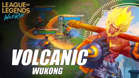 League Of Legends Wild Rift Volcanic Wukong Skin Spotlight YouTube