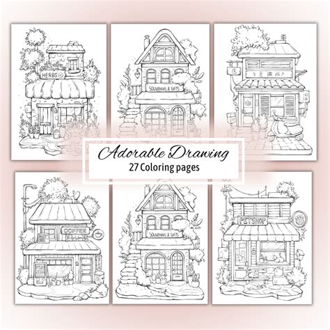 Adorable Storefront Coloring Pages Shopee Malaysia