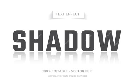 Premium Vector Shadow Text Style Editable Text Effect