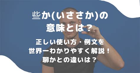 些かいささかの意味とは？正しい使い方・例文を世界一わかりやすく解説！聊かとの違いは？ 意味lab