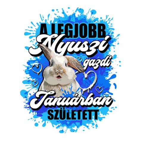 A Legjobb Nyuszi Gazdi Janu Rban Sz Letett Feh R Nyuszi P L Minta