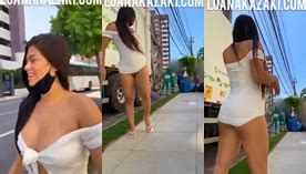 Luana Kazaki Arrasando E Alegrando Os Garis Ao Se Exibir Sem Roupa