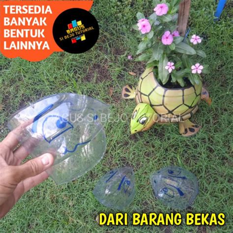 Jual Bentuk Kepala Penyu Dan Kura Kura Pot Dari Galon Bekas Leminerale