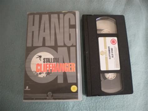 CLIFFHANGER VHS VIDEO Original Sylvester Stallone John Lithgow Good