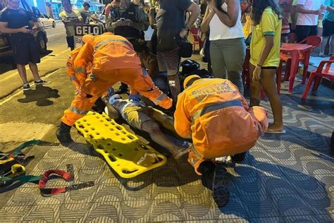 Acidente Entre Carro E Moto Deixa Motociclista Ferido No Bairro Da Barra