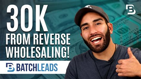 30 000 From ONE Reverse Wholesaling Deal YouTube