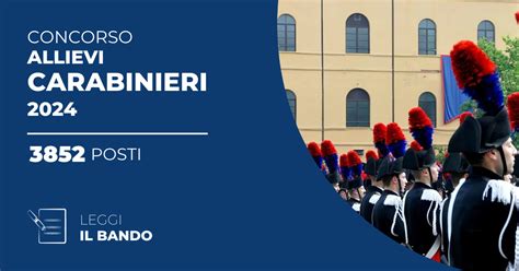 Concorso 3852 Allievi Carabinieri 2024 Aperto Ai Civili