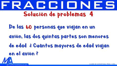 Soluci N De Problemas Con Fracciones Ejemplo Youtube