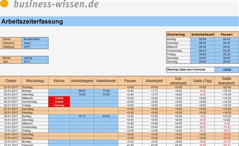 Arbeitszeiterfassung Excel Vorlage Neu Arbeitszeiterfassung Mit Excel