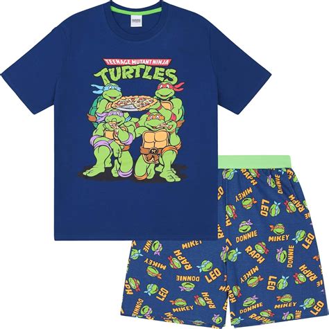 Las Tortugas Ninja Pijama Corto para niños Producto Oficial 10 11