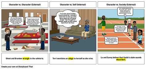 Conflict Comic Strip Project Storyboard By B