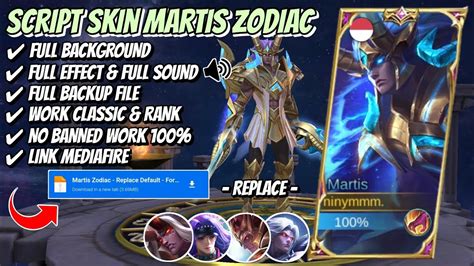 Script Skin Martis Zodiac No Password New Full Effect Voice New