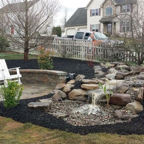 York PA Pondless Water Feature And Patio In 2024 Water Features In