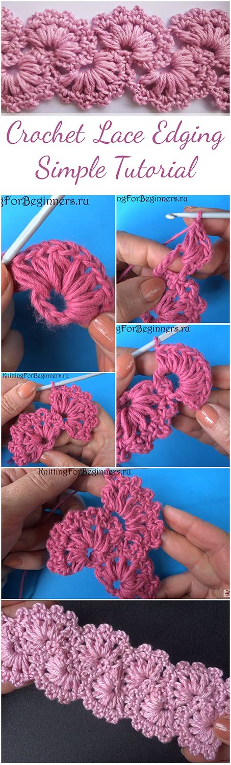 Crochet Lace Edging Simple Tutorial Great For Beginners Free Video