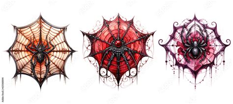 Gothic Spiderweb Clipart. Generative AI Stock Illustration | Adobe Stock