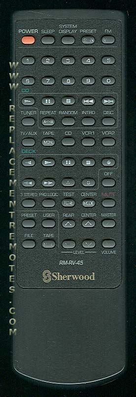 Buy SHERWOOD RM RV 45 RMRV45 75RMRV45 Audio System Remote Control