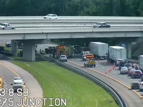 Big Rig Rollover Closes Southbound Interstate 75 New Tampa Fl Patch