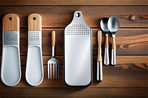 Premium Photo | A collection of kitchen utensils and kitchen utensils.