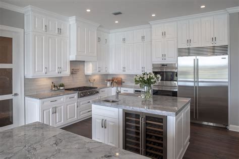 Assembled Kitchen Cabinets | White kitchen inspiration, White kitchen ...