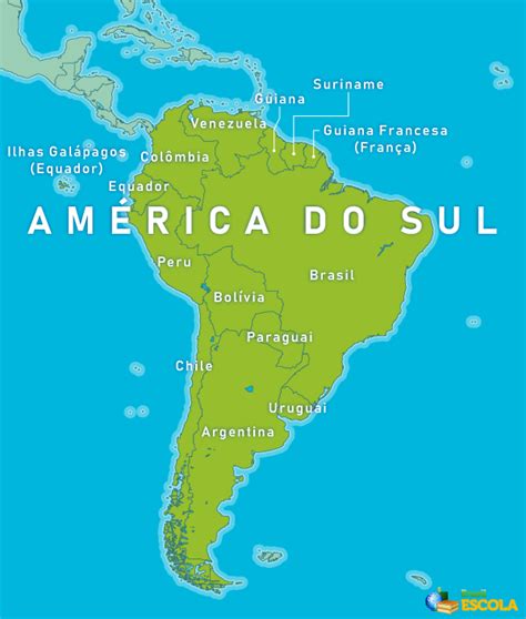 América do Sul: países, mapa, geografia, história - Brasil Escola