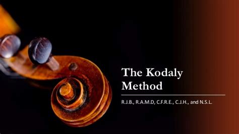 The kodaly method