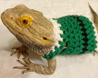 Crocheted Adult Christmas Bearded Dragon Sweater Bearded Etsy