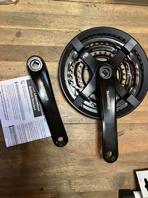 Yahoo オークション Shimano クランクセット FC TY501 48 38 28 ブラ