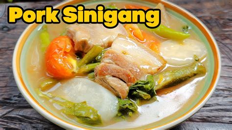 The Easy Pork Sinigang Recipe To Make The Best Pork Sinigang Youtube