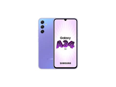 Smartphone Samsung Galaxy A34 6 6 5g Nano Sim 128 Go Violet Sm