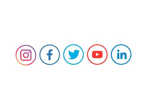 Social Media Icons Icon Png Vector In Svg Pdf Ai Cdr Format