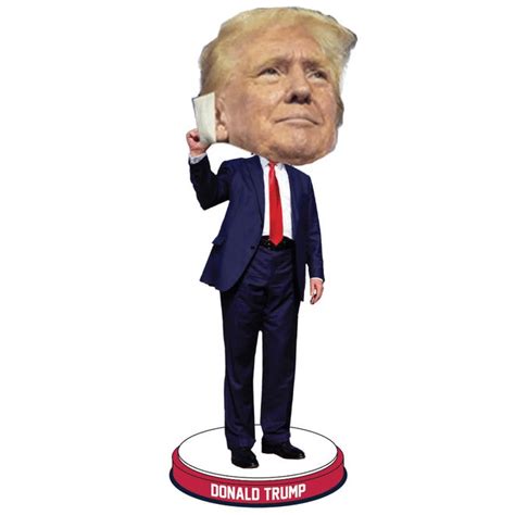 New Trump Bobbleheads Feature Him In Historic Fight Pose Ear Bandage