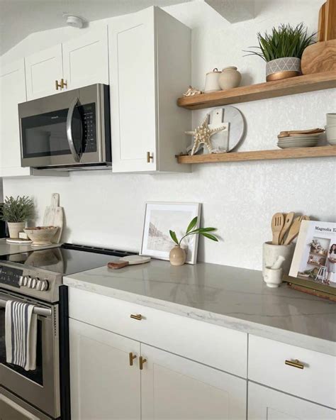 White Kitchen With Wooden Accents Soul Lane