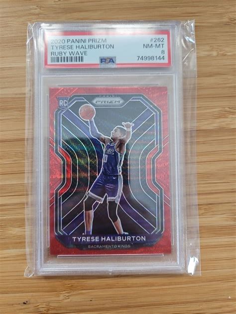 Panini Prizm Ruby Wave Prizm Tyrese Haliburton Tyrese