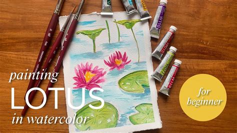 How To Paint Lotus Flower In Watercolor Easy Guide For Beginners