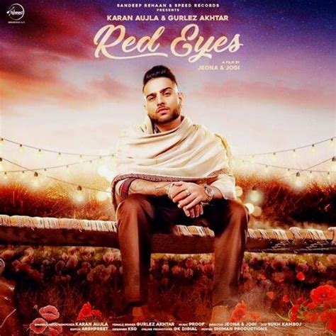 Red Eyes Song Lyrics Karan Aujla With Gurlez Akhtar Lyrics Red