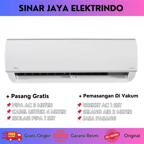 Jual Ac Midea Pk Msfc Crn R Hemat Listrik Turbo Cool