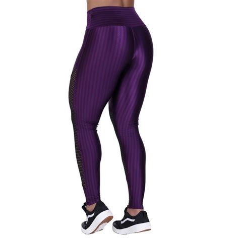 Cal A Legging Orbis Fitness Cirr D Recortes Tela C S Alto Feminina