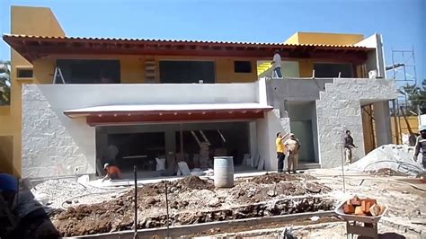 Fachada De Casa Mexicana Con Muros De Cantera Youtube