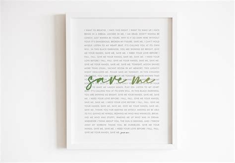 BTS Save Me Lyrics Wall Art Printable Wall Art Kpop - Etsy