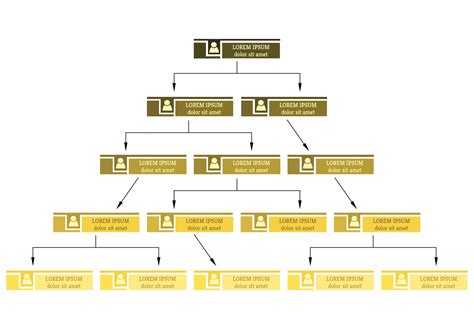 Colorful business structure concept, corporate organization chart ...