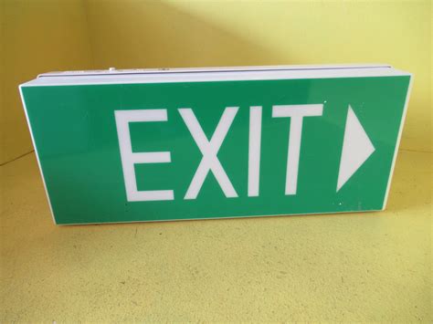 Prolight Exit Lighting Sign 130w X 55h X 30d Nz