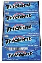 Trident Original Flavor Sugar Free Gum With Xylitol 12 Packs 168