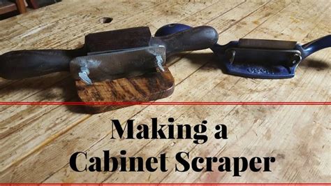 How To Make A Cabinet Scraper Like A Stanley 80 Or 81 From White Oak