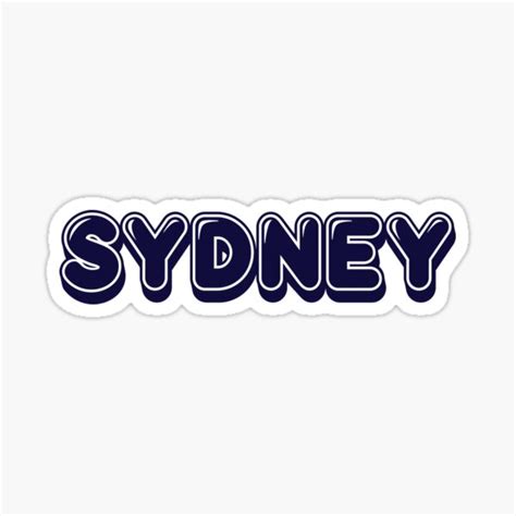 Sydney Sticker For Sale By Gerarddiviase Redbubble