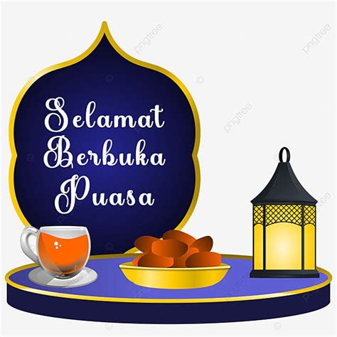 Ramadan Menu Vector Hd Png Images Ucapan Selamat Berbuka Puasa Dan