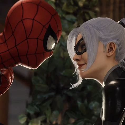 Felicia Hardy Aka Black Cat And Peter Parker Aka Spider Man Icon